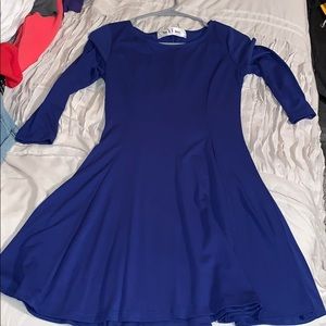 Blue t-shirt dress